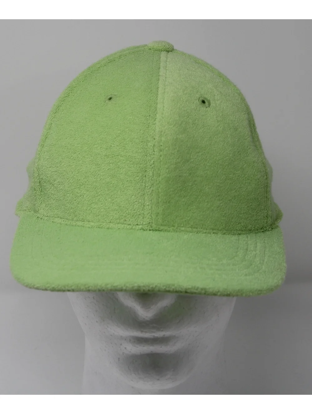 NWOT Lady Caps by Magic Headwear Melon Green Terry Cloth Hat Towel Material Cap
